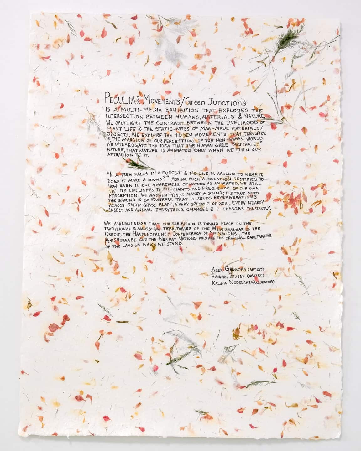 Peculiar Movements/Green Junctions at NAMARA projects